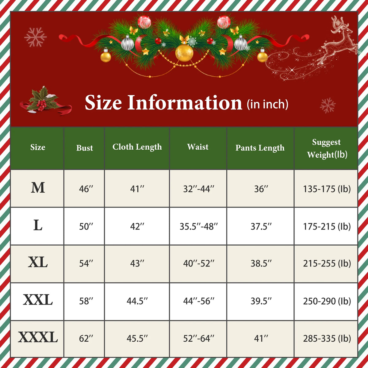 Deluxe Velvet Santa Claus Suit Set 12pcs -XXL R623207