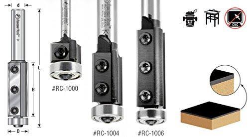 Insert Solid Carbide Flush Trim 3/4 Dia x 50mm x 1/2x22 Shank K7607