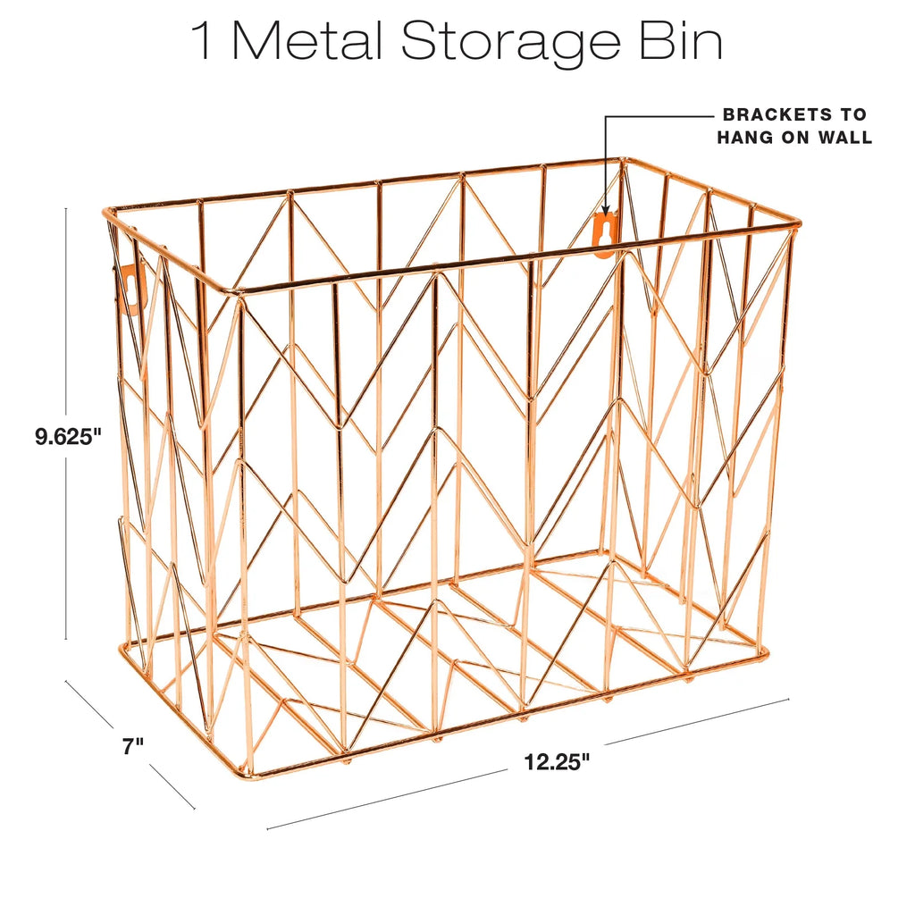 Deluxe Hanging File Folder Kit with Metal Hanging Basket, 12 Hanging Folders, 24 File Folders, Letter Size D1519
