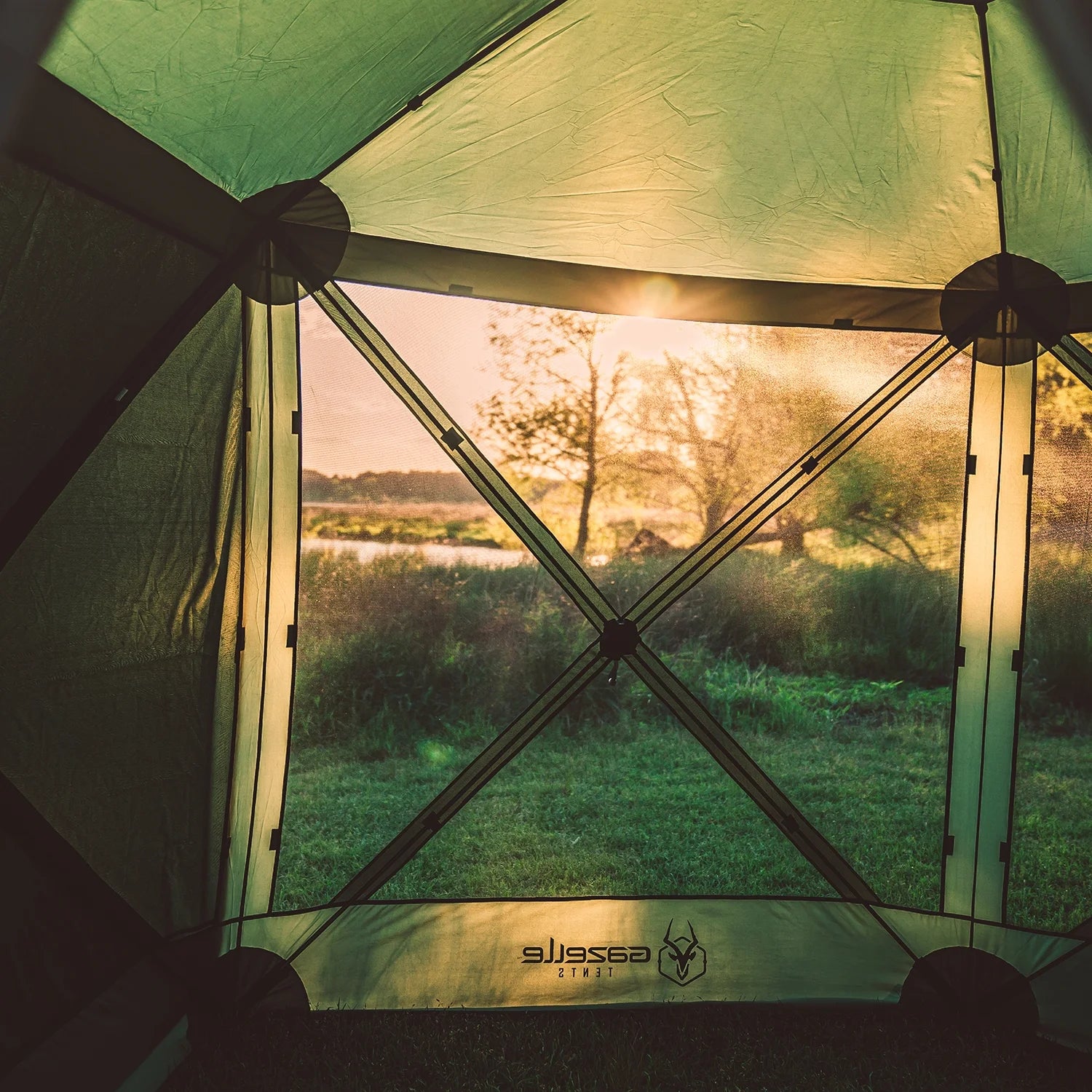Alpine Green 5-Sided Portable Gazebo with 3pk Wind Panels M364764
