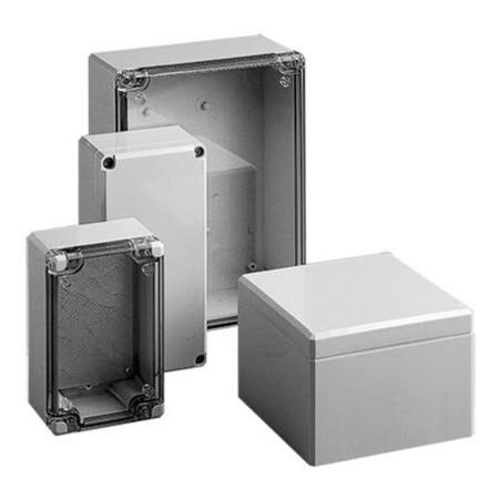 Clear Polycarbonate Junction Box with Screw-On Cover C71659