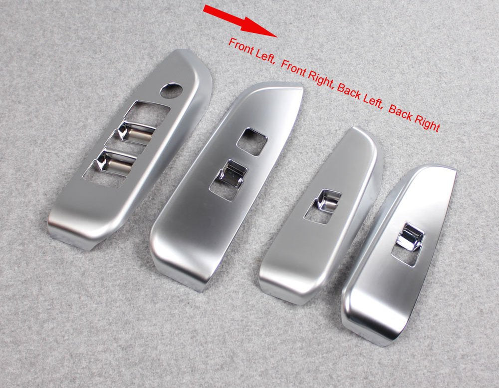 Matte Interior Window Switch Console Panel Trim Pack of 2 S396