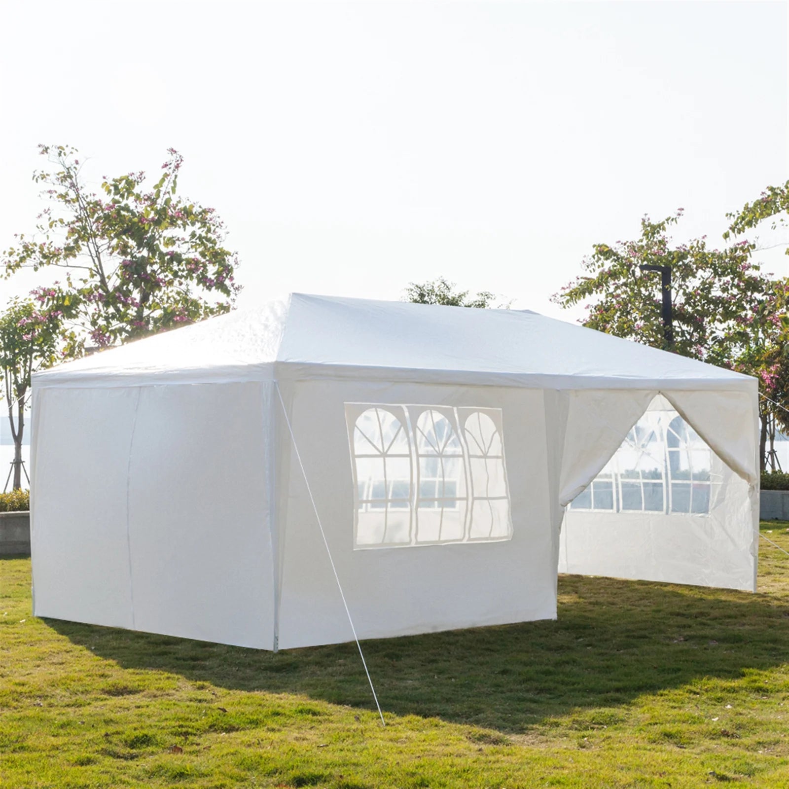 10'x20' Waterproof Outdoor Party Tent with 4 Removable Sidewall and 2 Door G93900