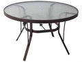 36'' Round Glass Top Outdoor Dining Table W504