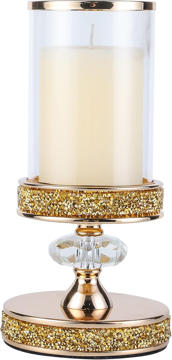 Crystal Pillar Candle Holder X364