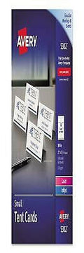 40 Sheets White Tent Card Y7622