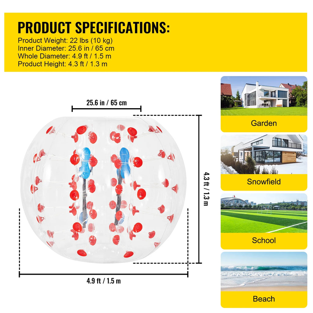 Bubble Soccer Ball Inflatable Bumper Ball D4291
