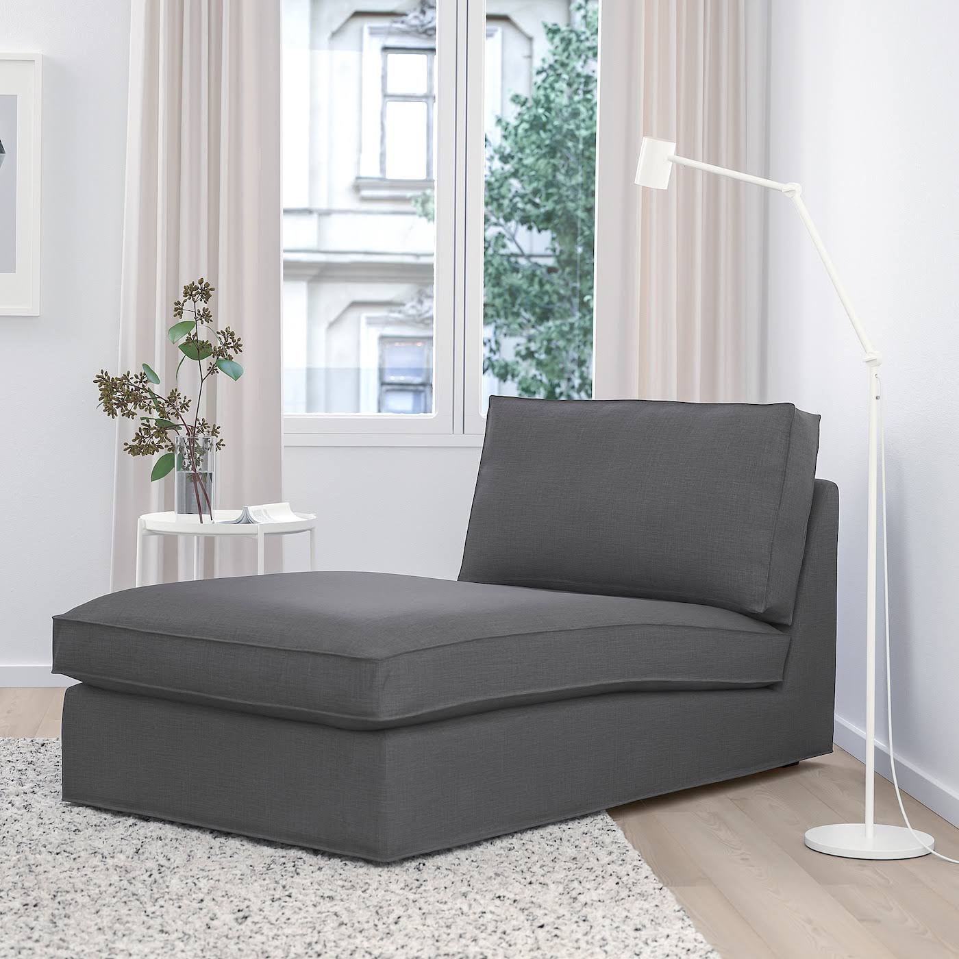 Kivik Chaise, Skiftebo Dark Gray, Width: 35 3/8 J854184