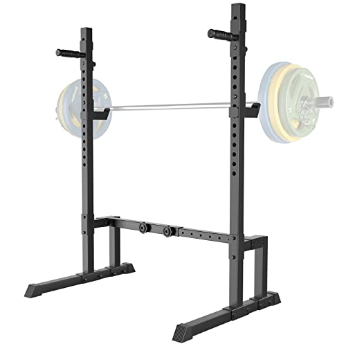 Adjustable Barbell Rack Squat Stand Bench Press Rack 550LBS Max Load Weight Lifting C238