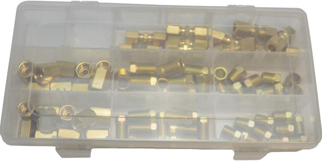 3/16" and 1/4" Brakeline Fittings Kit 70 Pieces G157