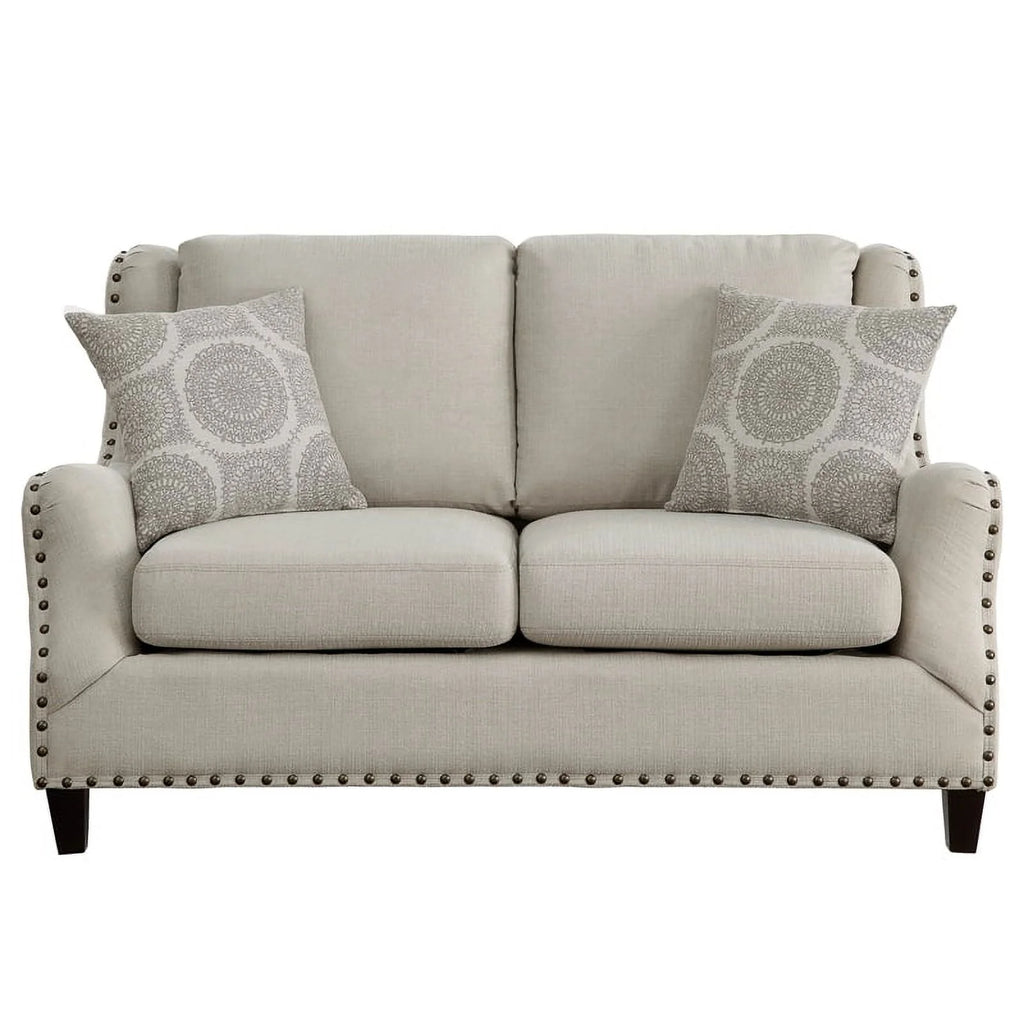 Beige 2-Piece Upholstered Sofa Set X479