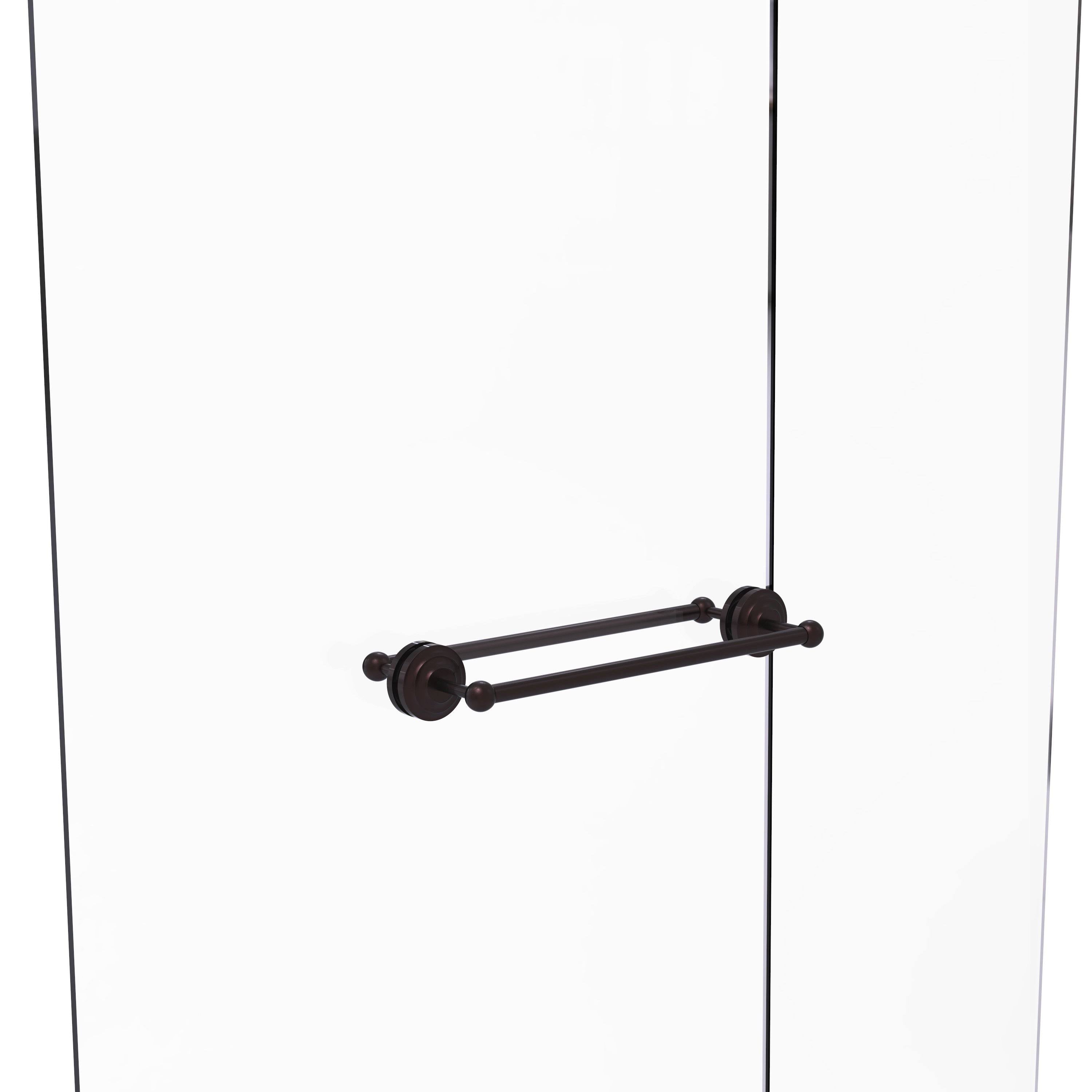 Antique Bronze Shower Door Towel Bar E6209