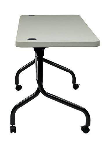 Resin Multi Purpose Flip Table with Locking Casters D245667