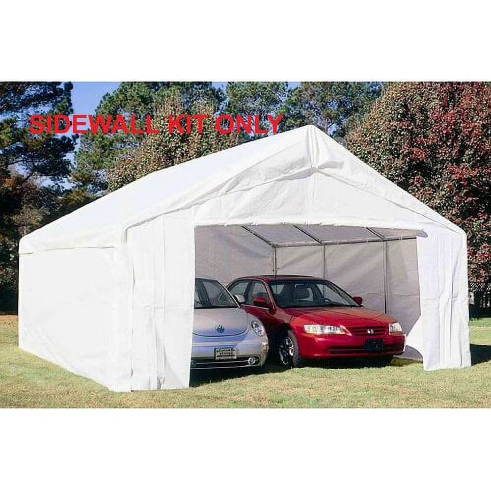 18 ft x 20 ft Carport Canopy Sidewall Kit with Flaps Z8631