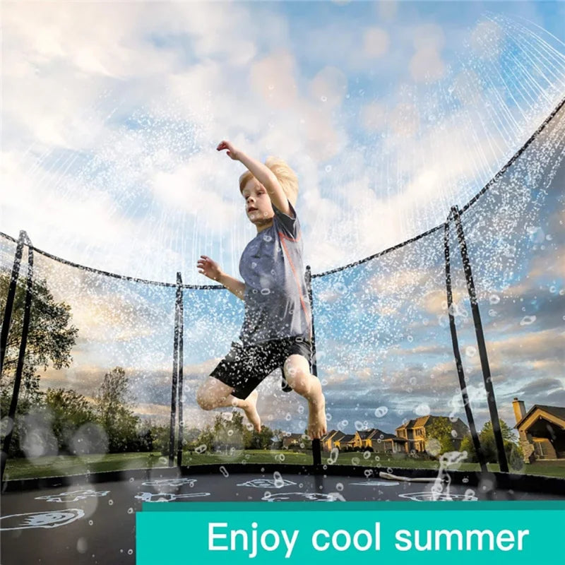 Black 39 ft Trampoline Sprinkler N300