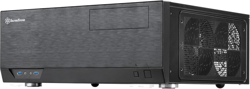 SilverStone Technology GD09B Home Theater Computer Case with Faux Aluminum Design for ATX/Micro-ATX Motherboards Q91907