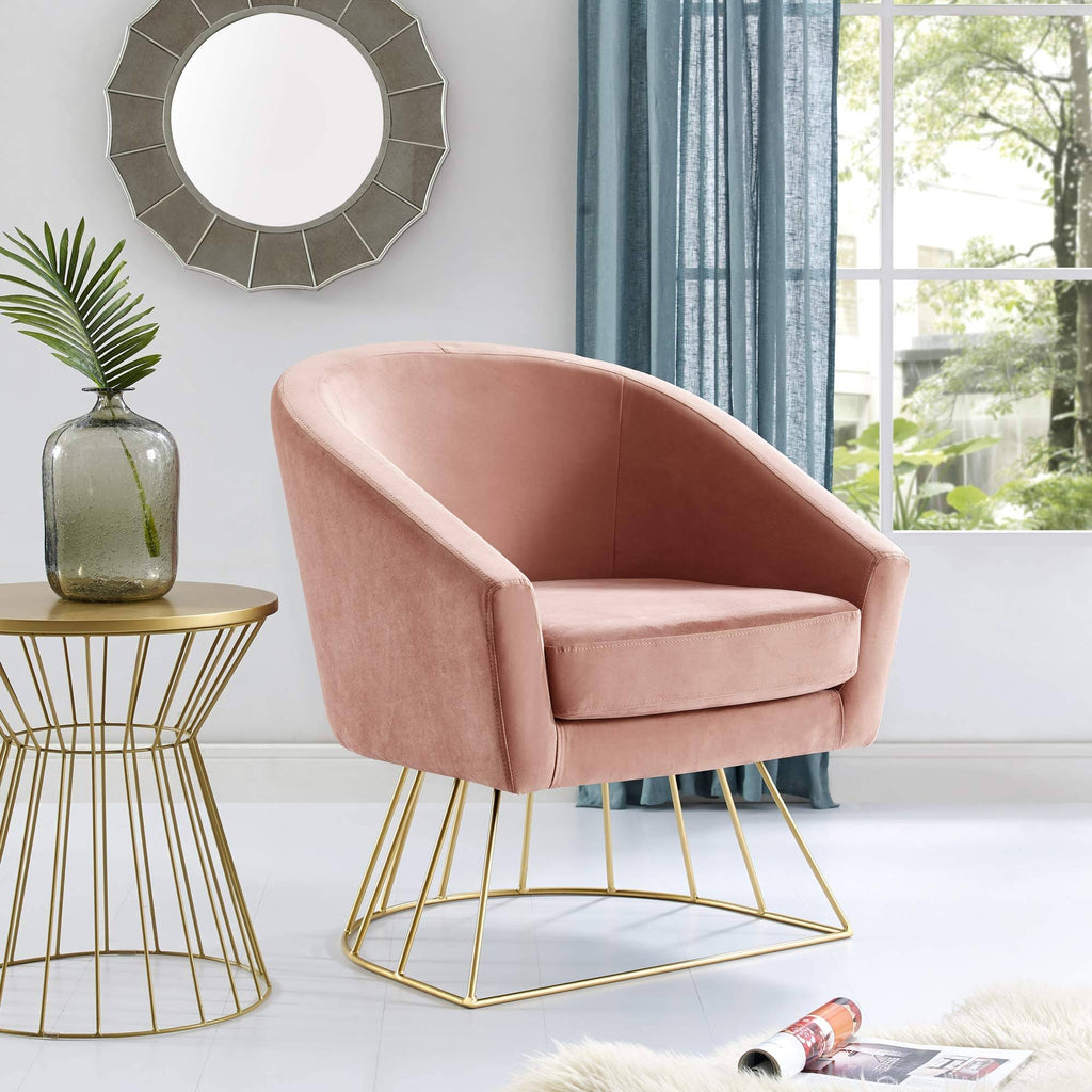 Velvet Accent Chair D1178