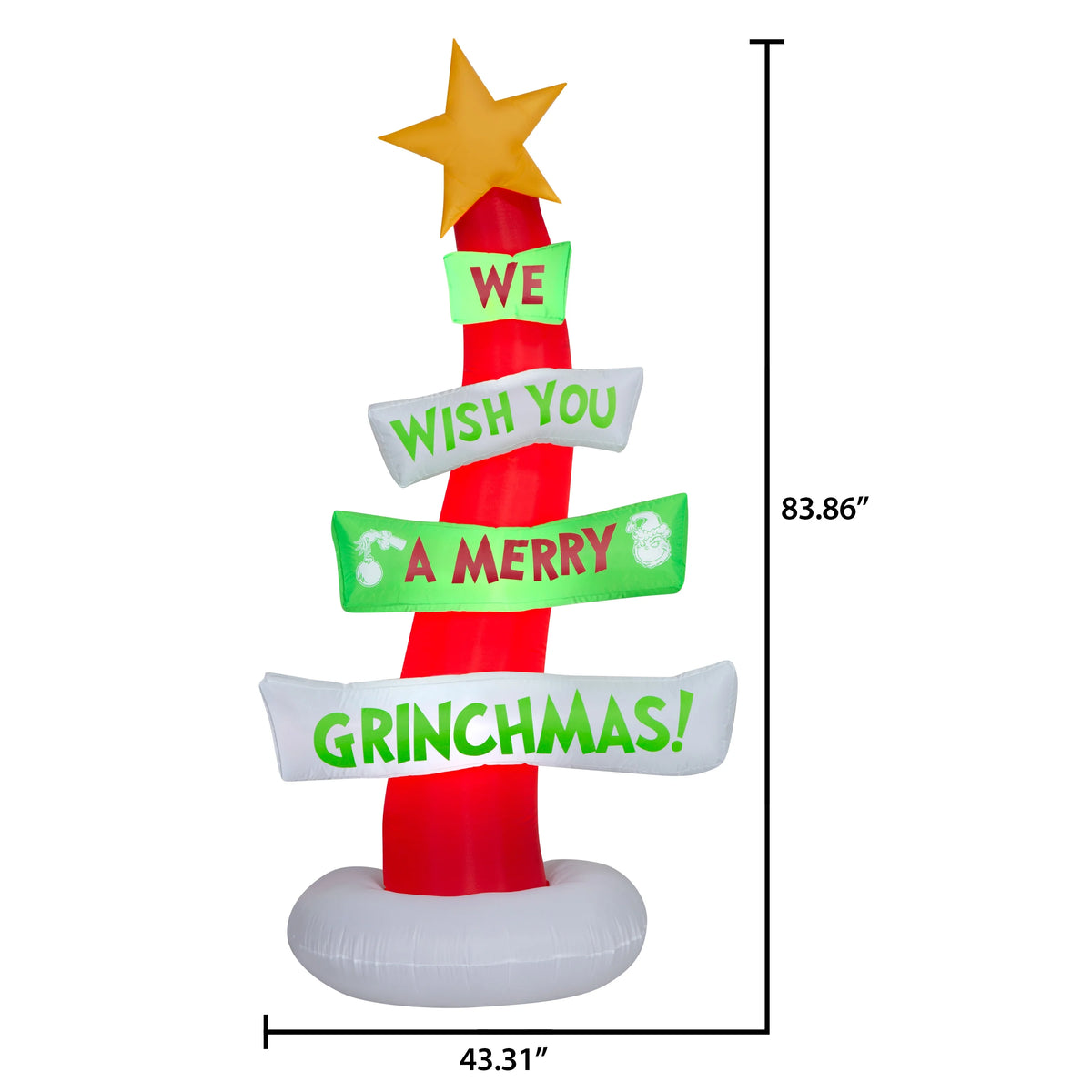 7 Foot Christmas Grinch Sign T56417