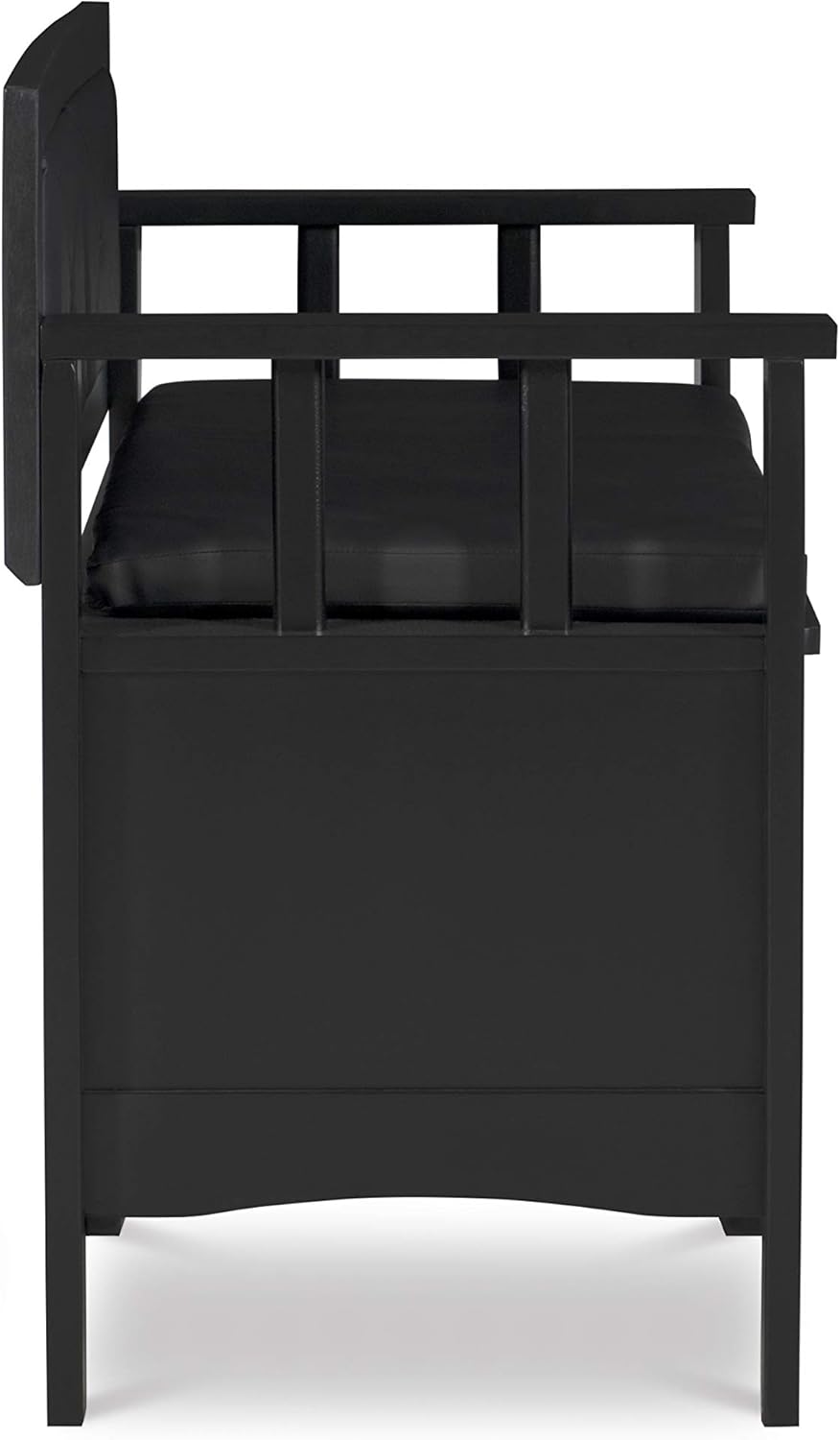Black Padded Bench X138125