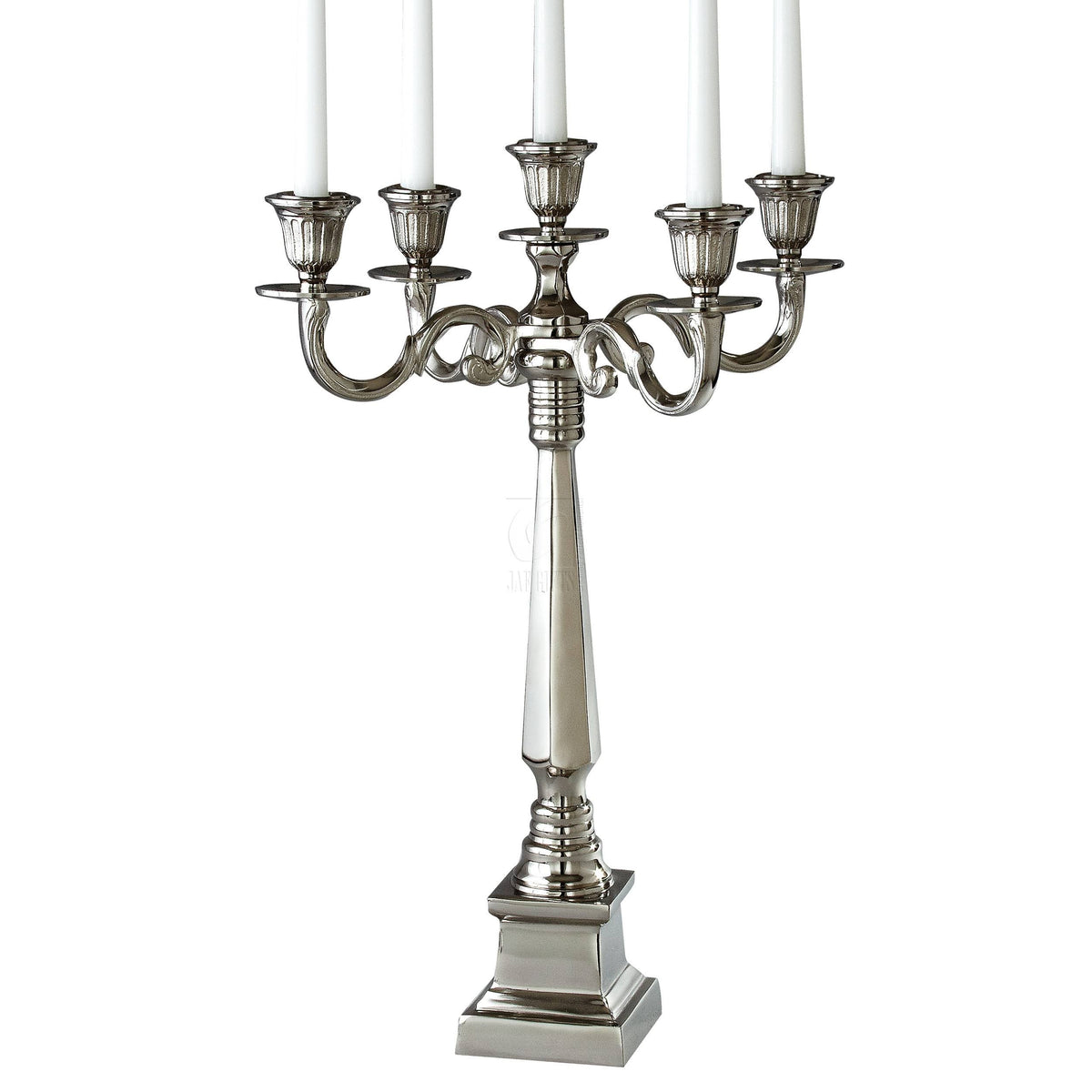 Nickel Plated 5 Light Candelabra N48227