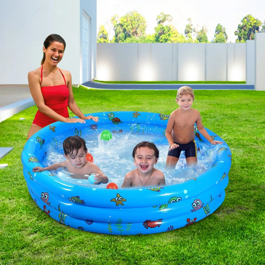 Inflatable Swimming Pool for 3 Kids 51" L349943