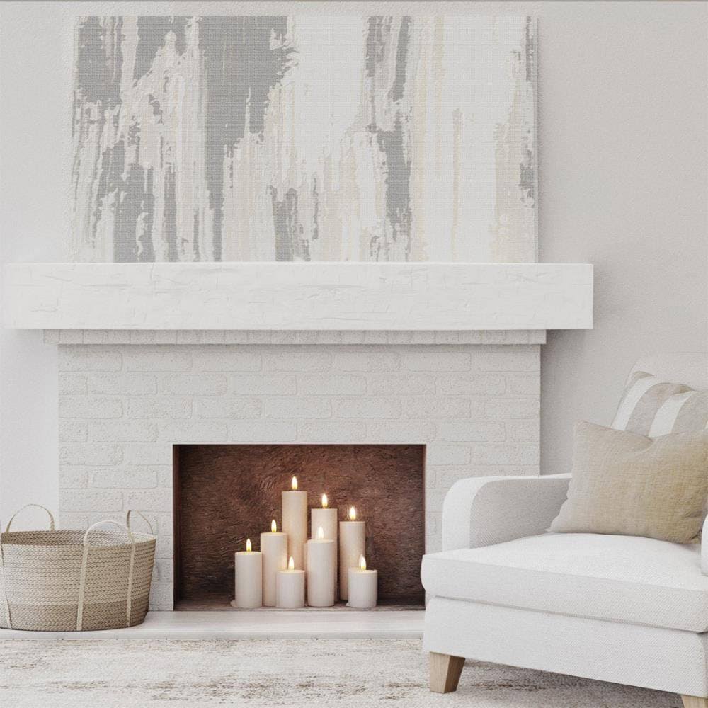 Hand Hewn Faux Wood Fireplace Mantel Y110