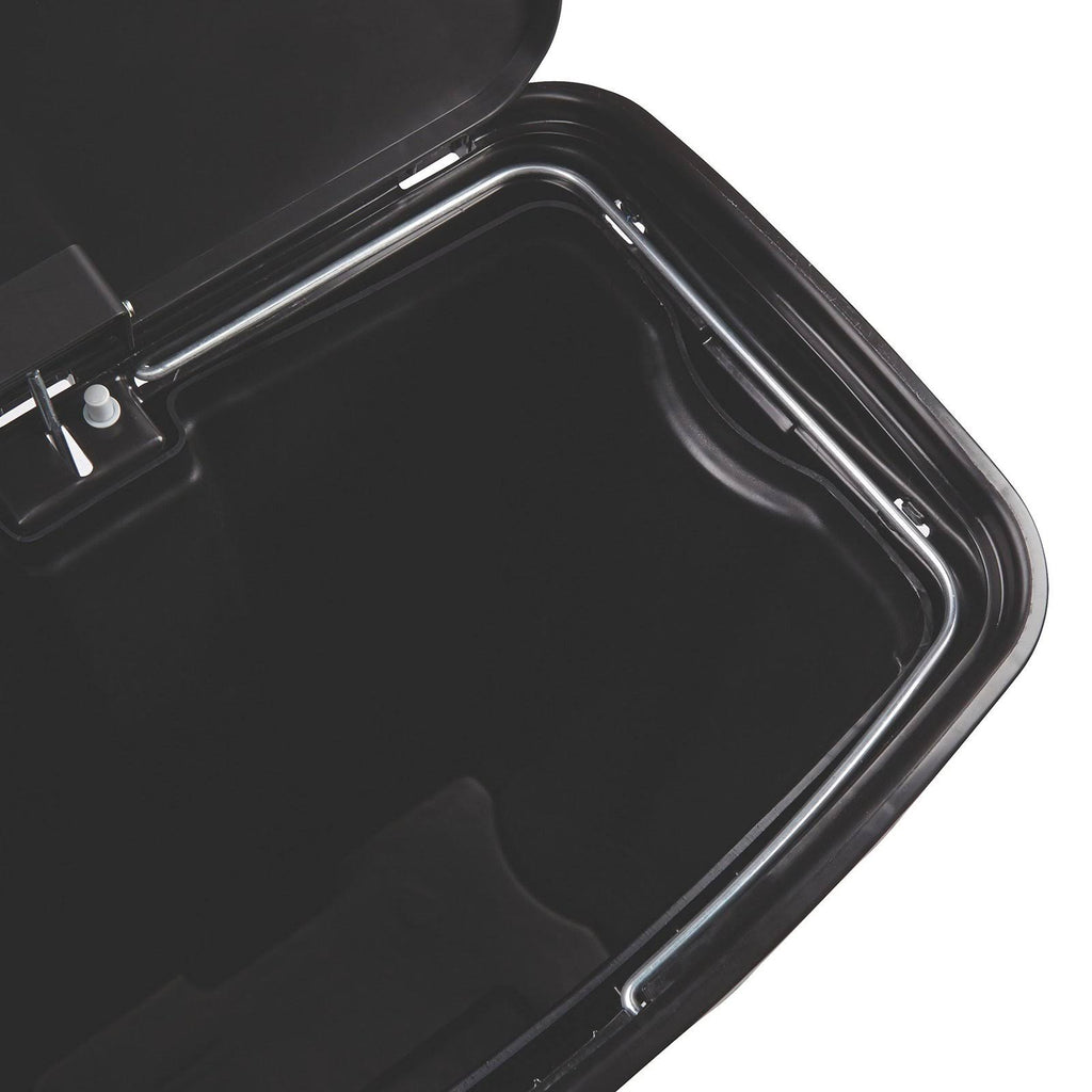 Black 18 Gal Plastic Step-On Trash Can P395