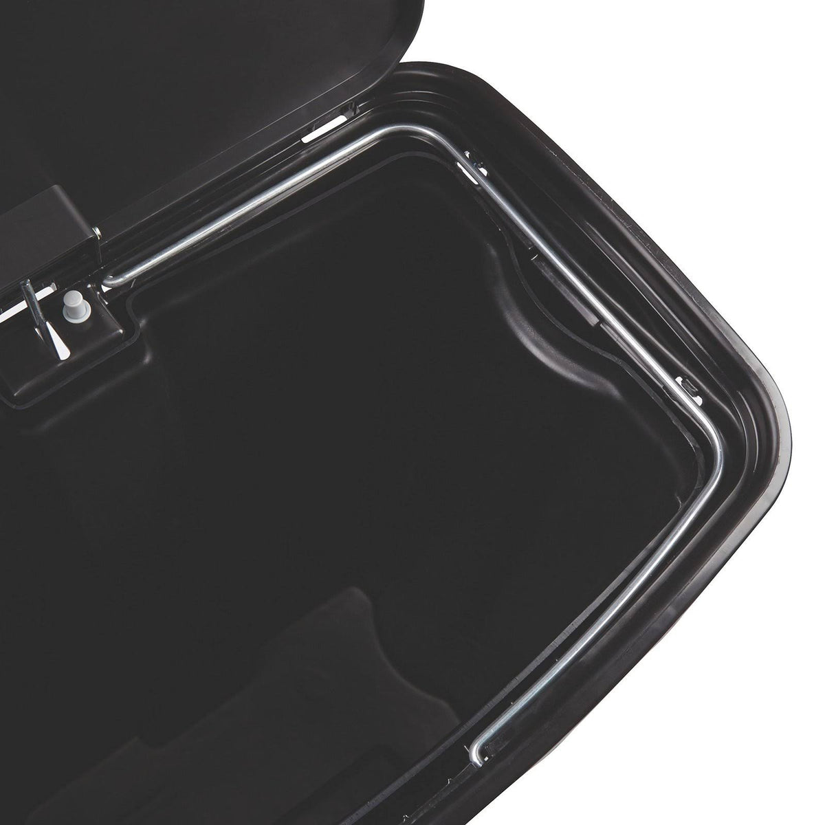 Black 18 Gal Plastic Step-On Trash Can P395