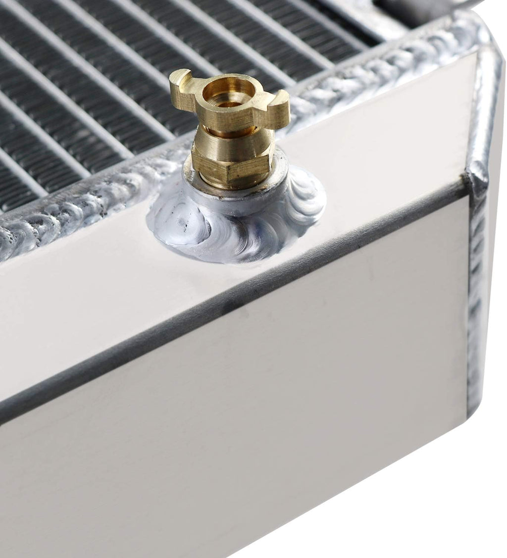 3 Row Core Aluminum Radiator with 16" Fan and Thermostat Relay Wire Kit P691
