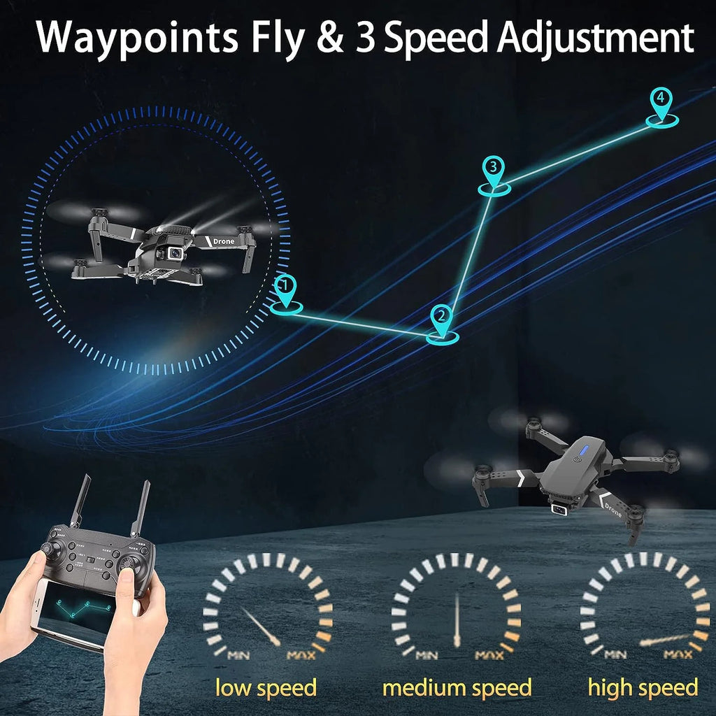 Falcon 4K Drone With 2 Batteries H1618