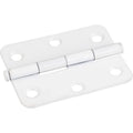 2-1/2 inch Full Inset Butt Cabinet Door Hinge Pack of Bright White Q6449