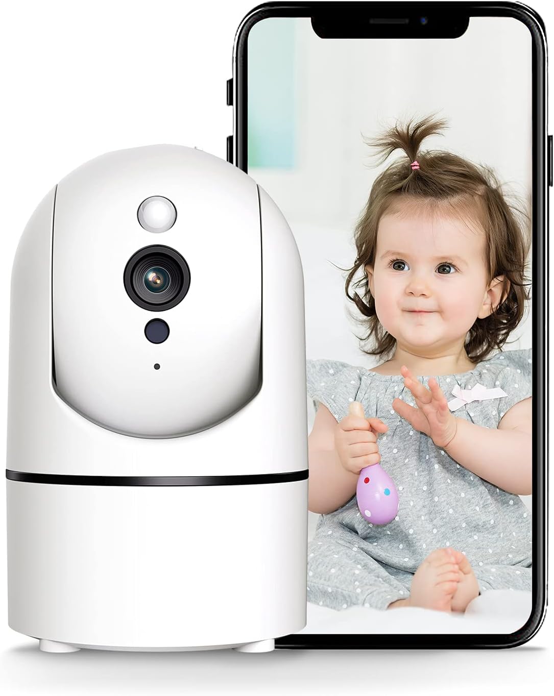 2K Indoor WiFi Security Camera with Night Vision W863615