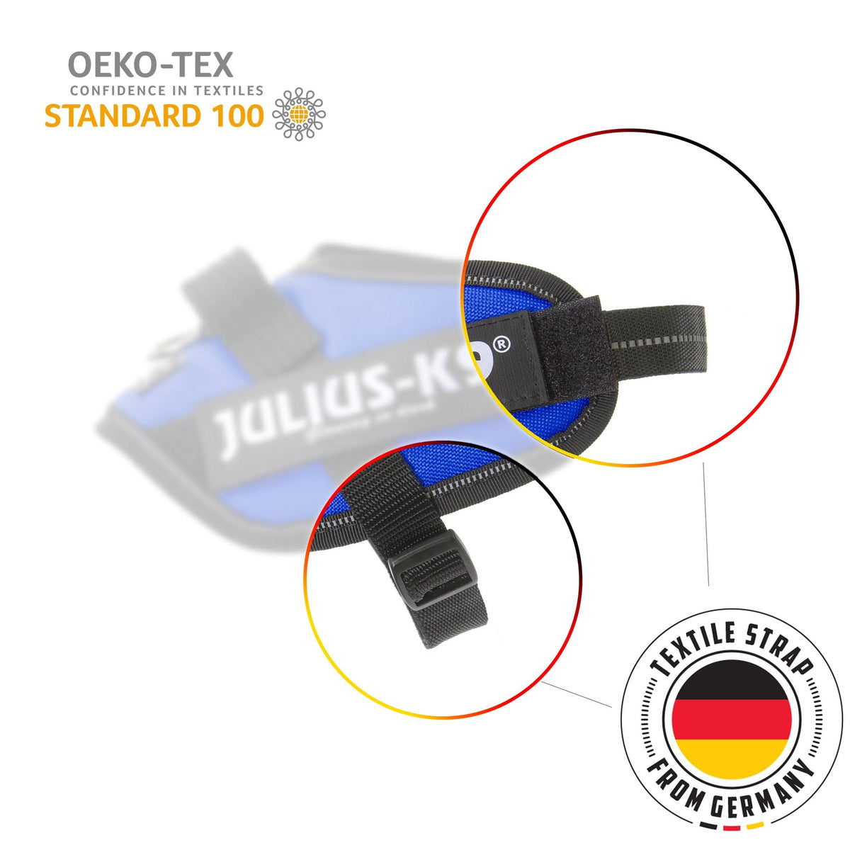 USA Flag Powerharness with Illuminated Hook & Loop Patches - Size 2 I91416