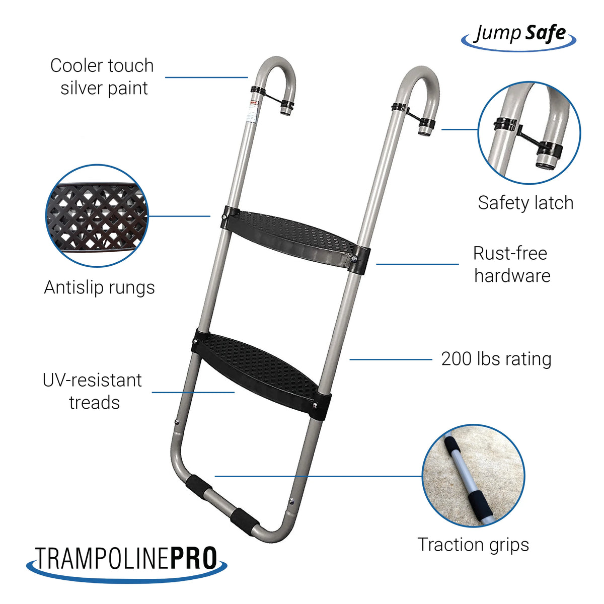 Trampoline Ladder with Safety-Latch W685