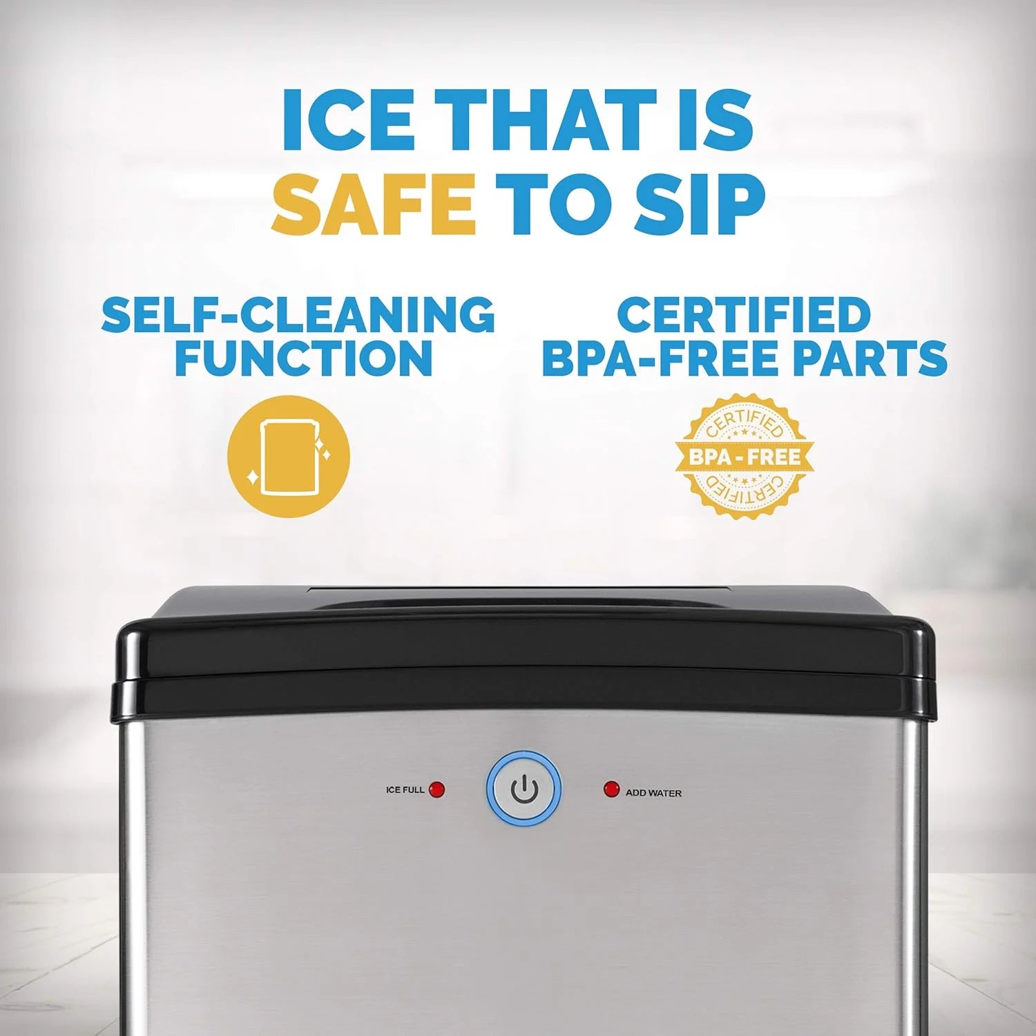 Black Silver Nugget Ice Maker H58327