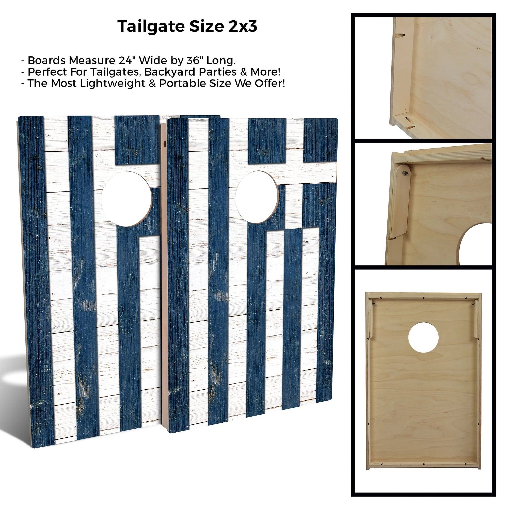 Cornhole Board Set with Lights and Case R195