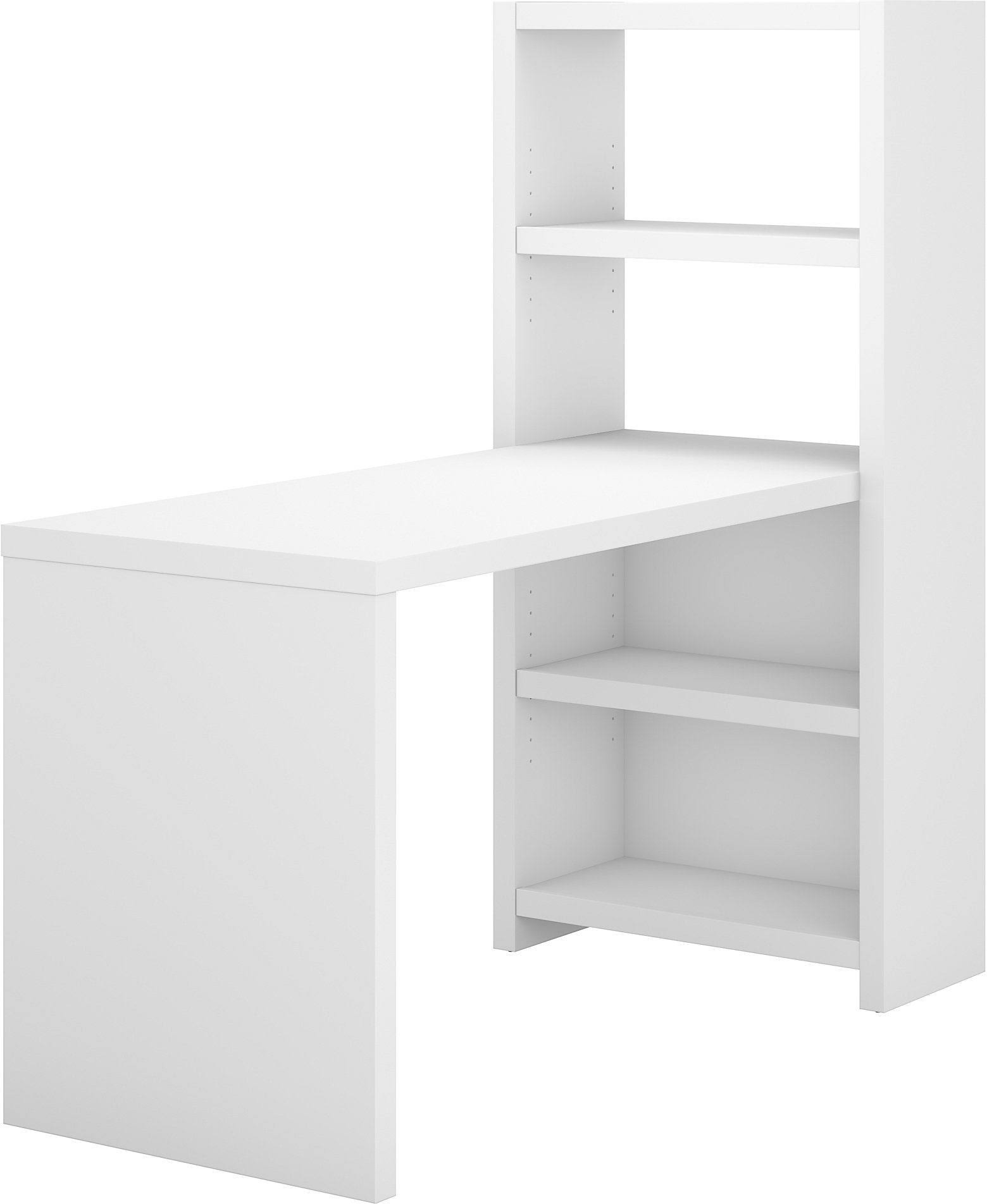 Pure White Bookcase Desk I381714