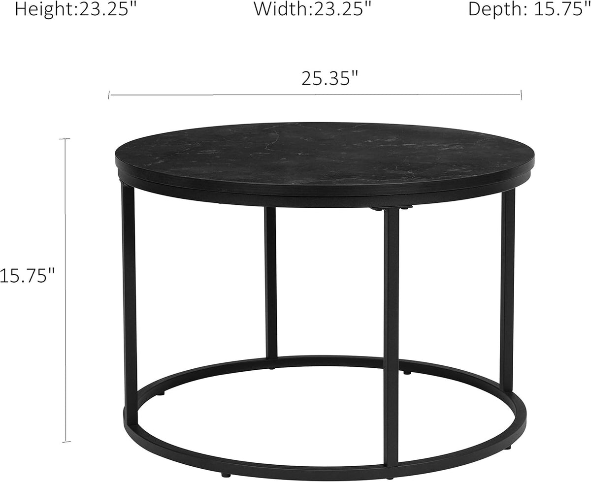 Black End Table Set of 1 Q2287