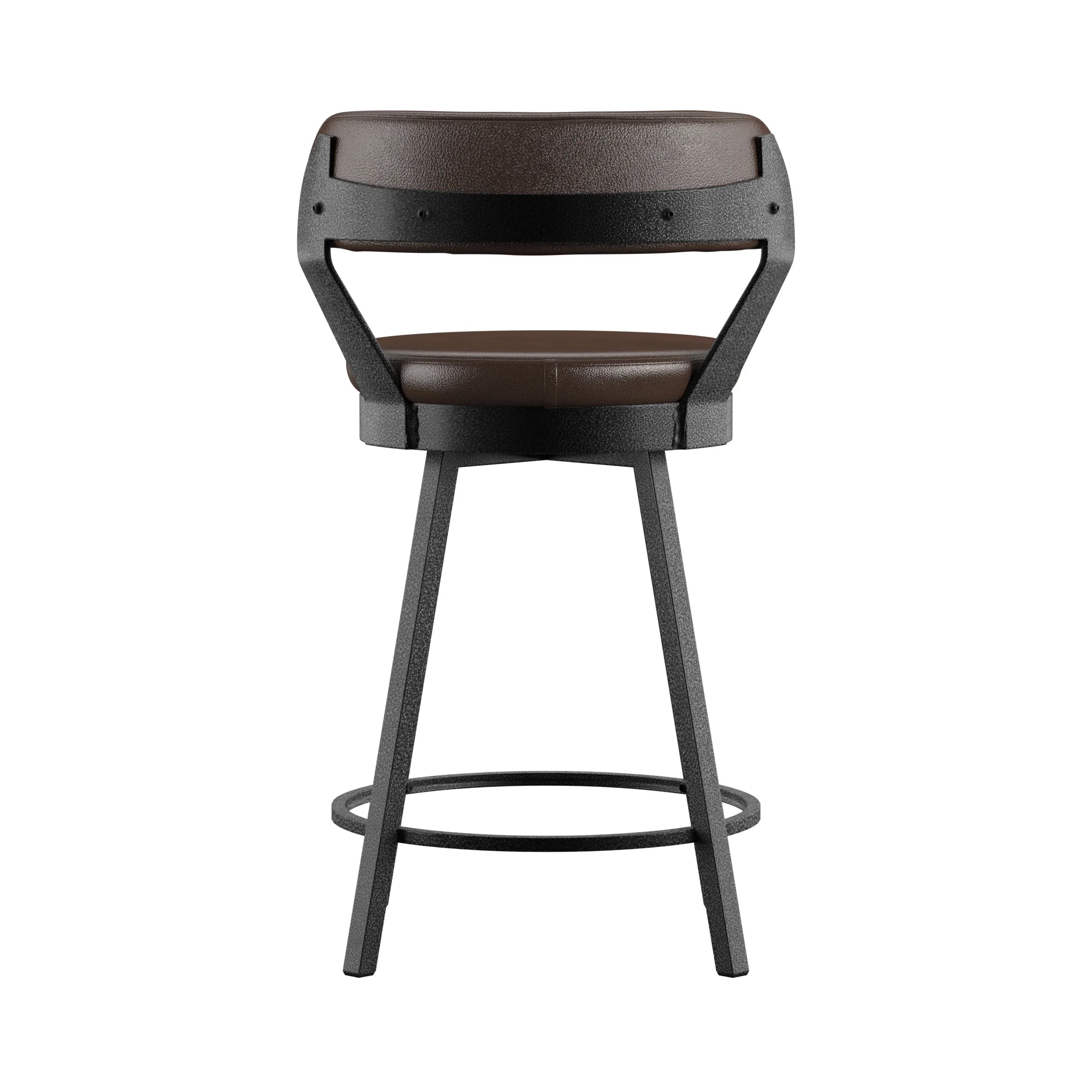 Brown Swivel Bar Stool, Set of 2 K479101