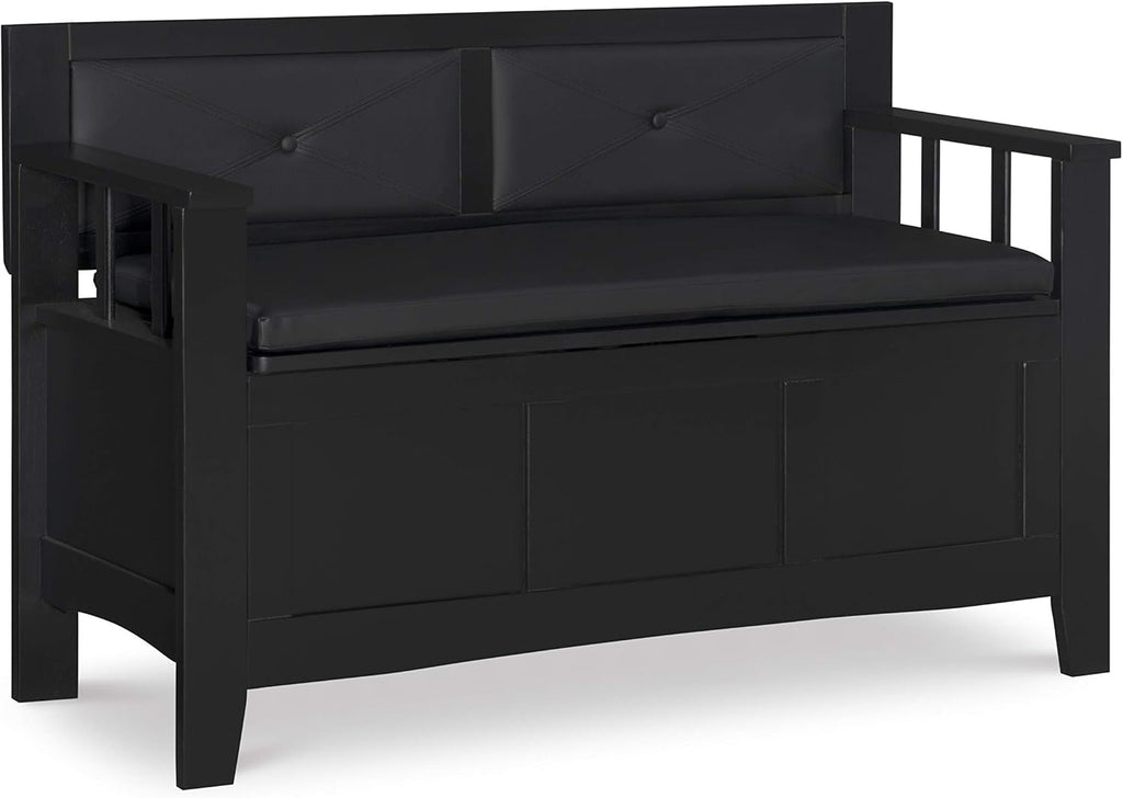 Black Padded Bench X138125