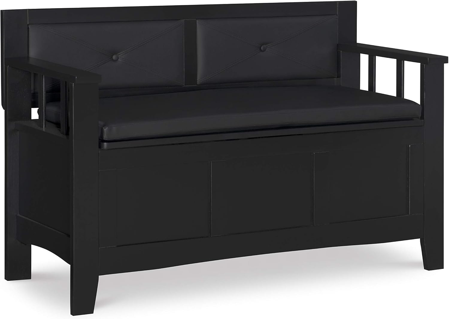 Black Padded Bench X138125