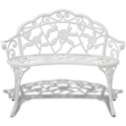 Green Cast Aluminum Outdoor Patio Bench V472