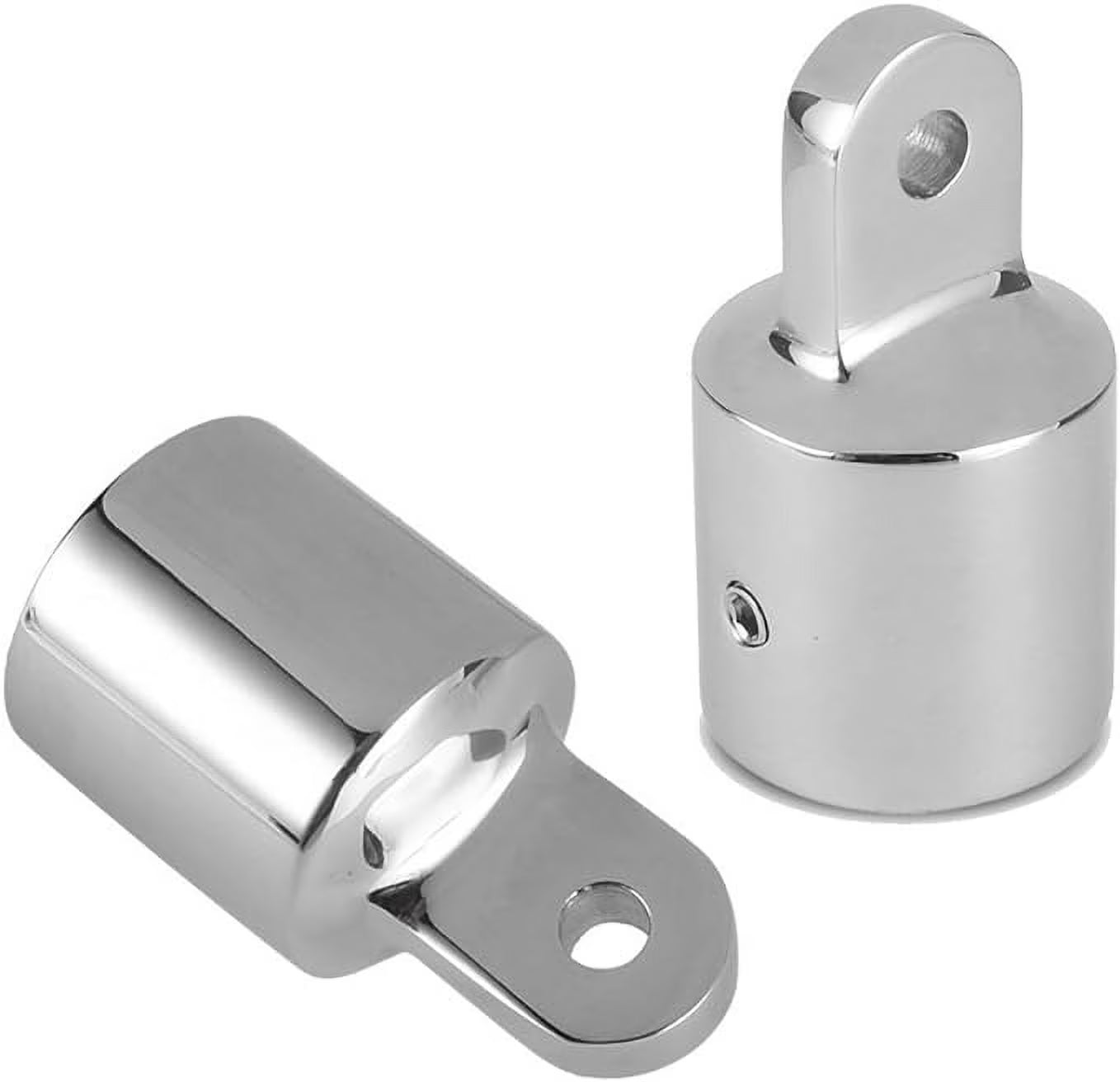 2 PCS 3/4'' Bimini Top Caps Tube Canopy Hardware, Eye End Top Fitting Marine 316 Stainless Steel H1833