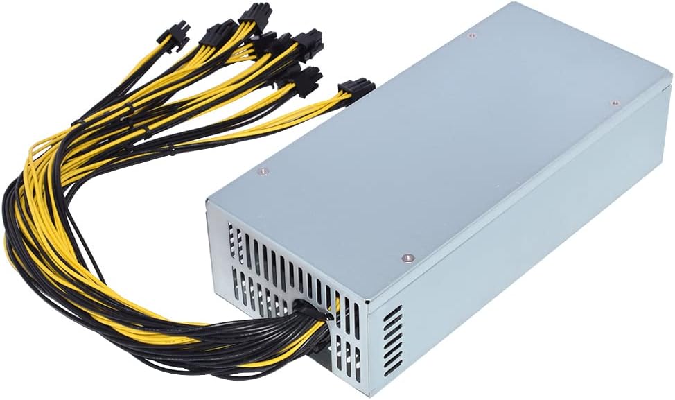 2000W 110-220V PSU 10x6 Pin Mining Power Supply H46614