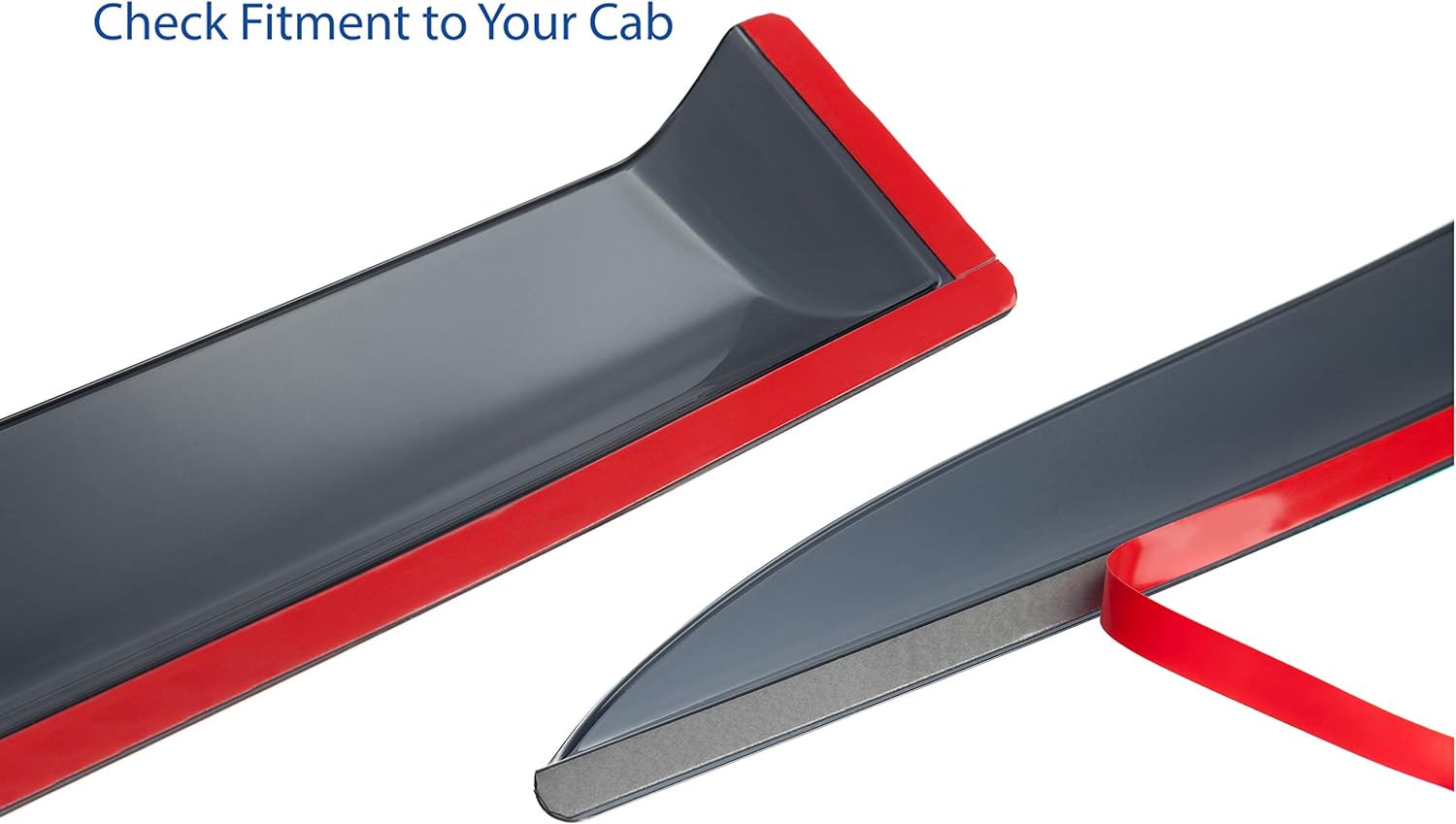 4 pcs Shatterproof Tape-on Window Deflectors R75734