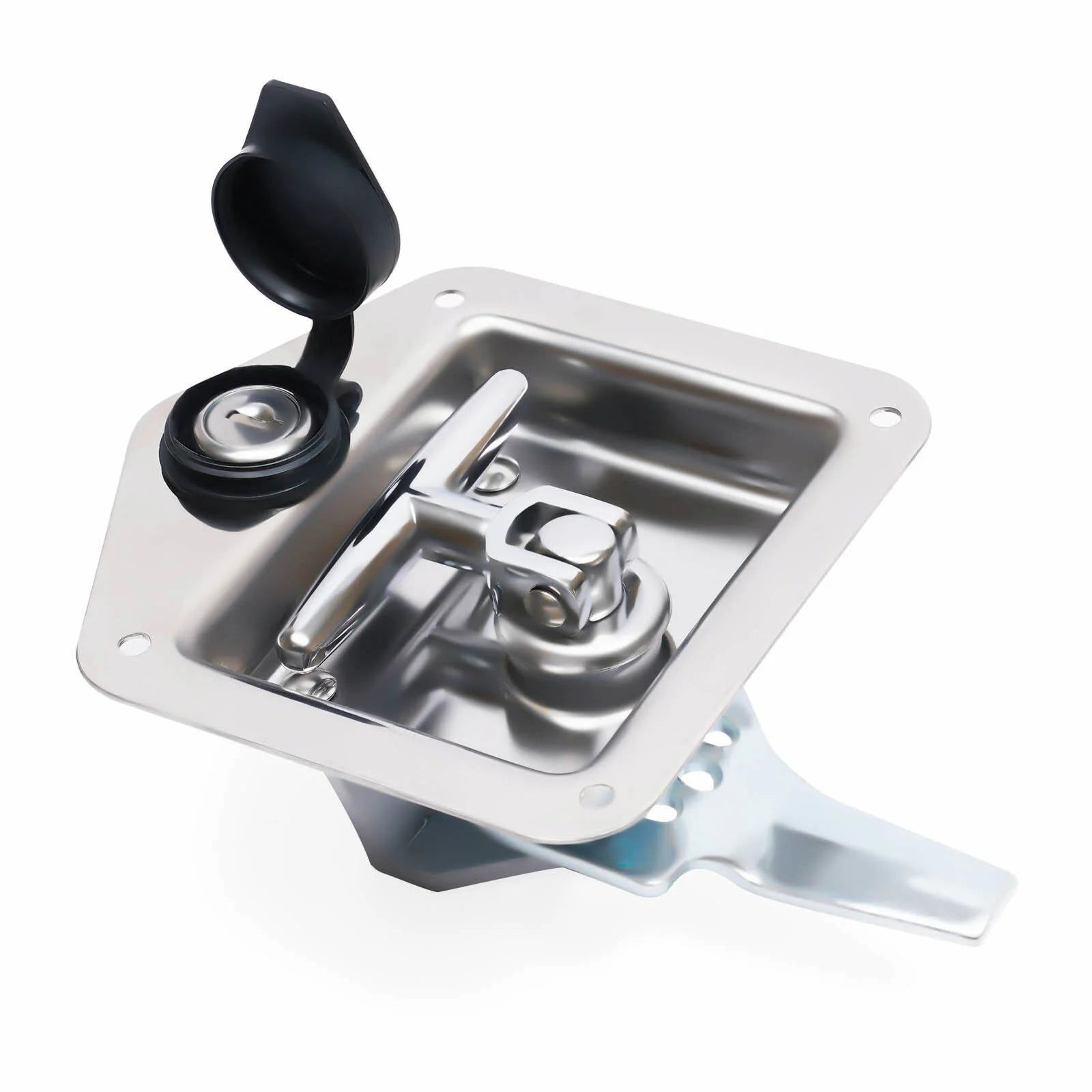 T-Handle Door Latch Lock Stainless Steel Toolbox with Keys U68371