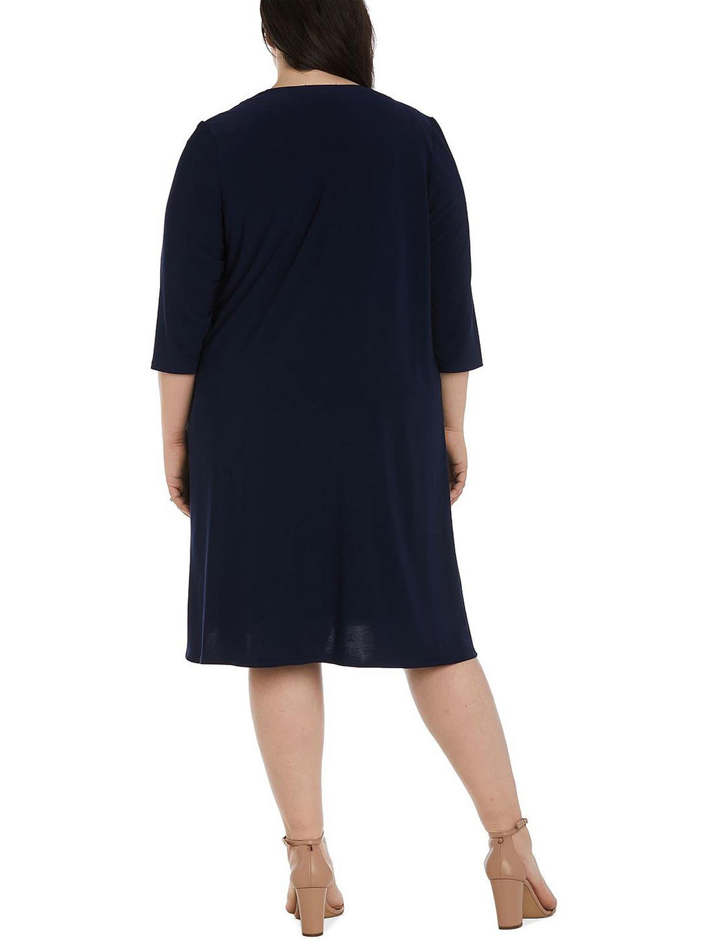 Womens Plus Midi Two Piece Dress Y410