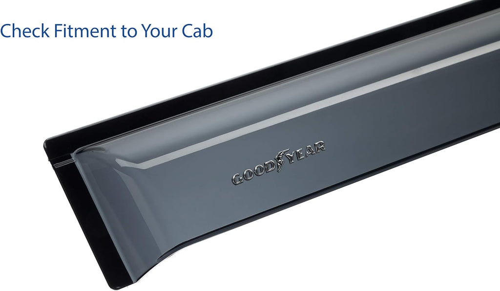 4 pcs Shatterproof Tape-on Window Deflectors R75734