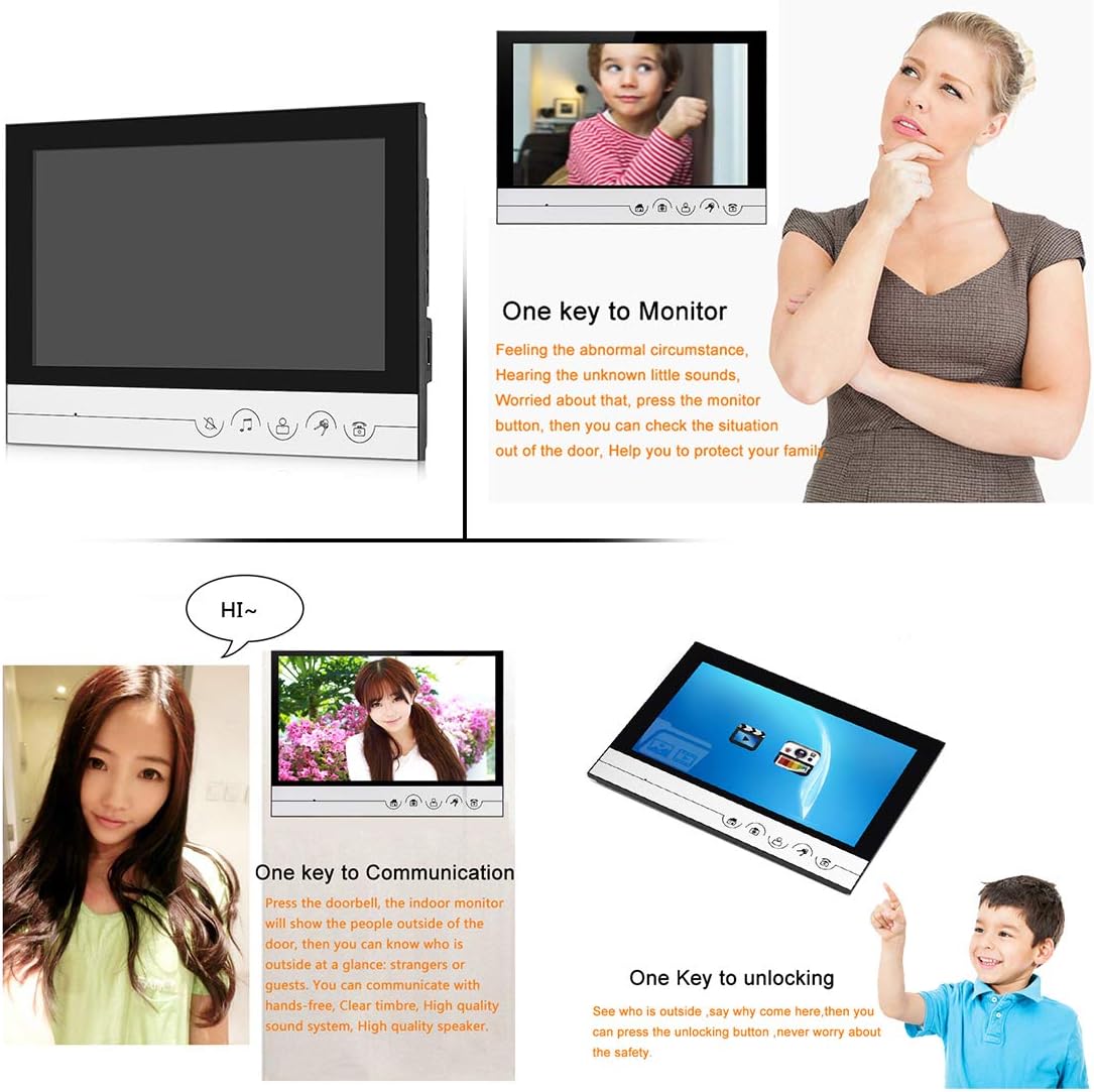 9 Inches Monitor Video Doorbell Intercom System with HD Camera Q147962
