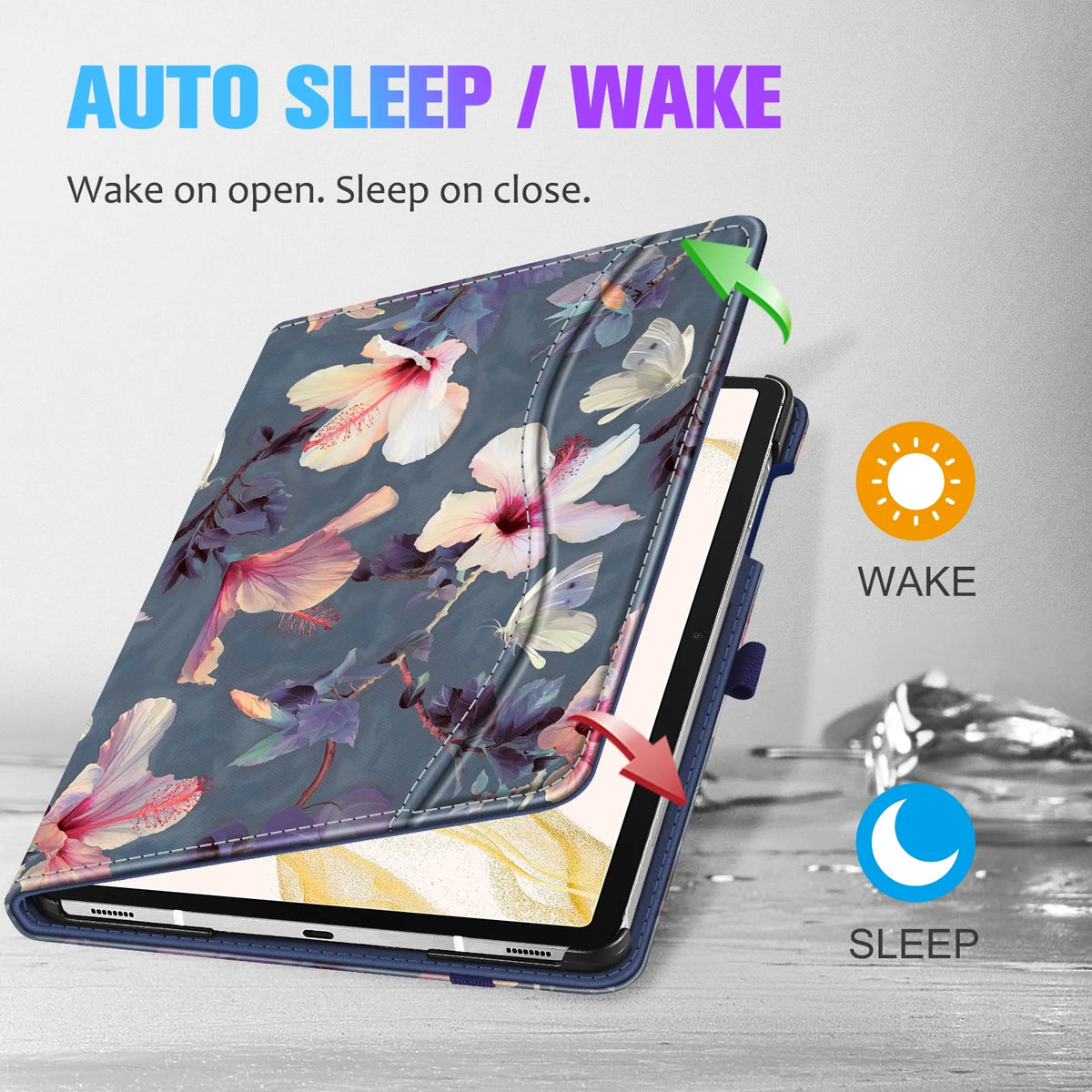 Blooming Hibiscus Protective Cover for Samsung Galaxy Tab S8 Plus E968